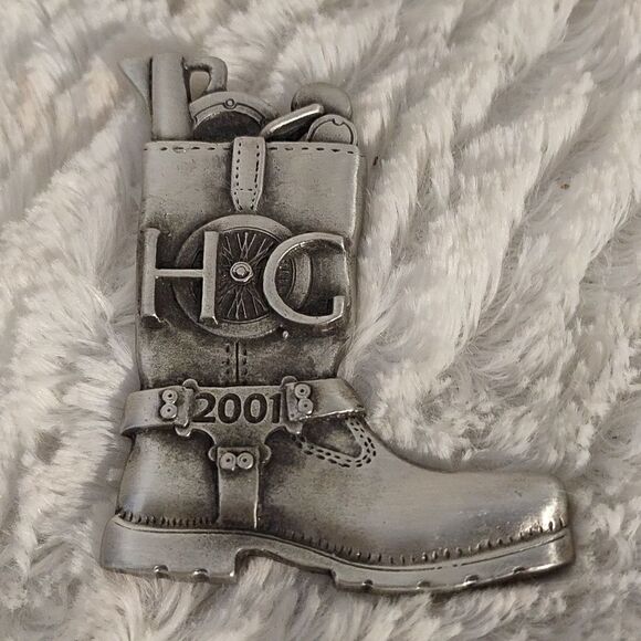 Harley Owner Group "HOG" Boot Christmas Ornament - Picture 1 of 4